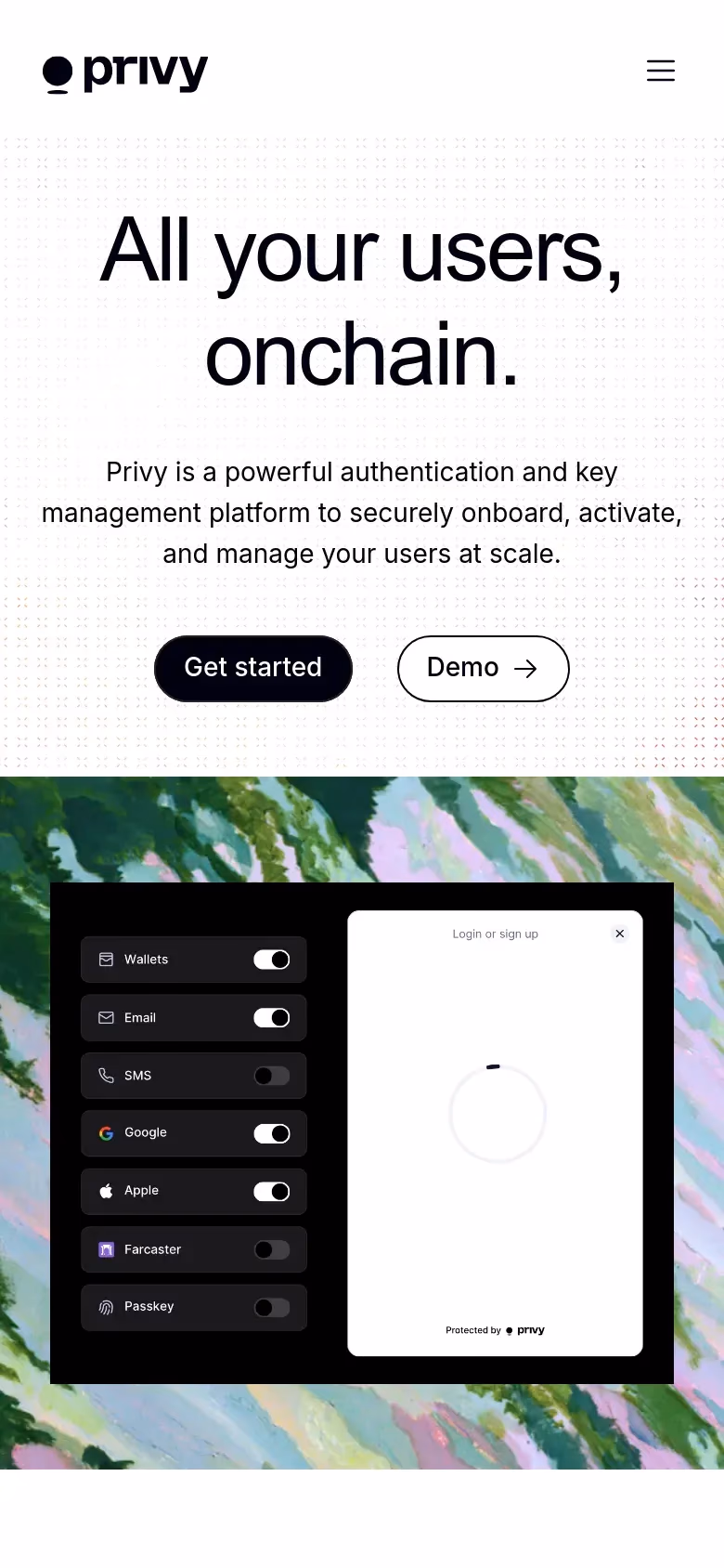Privy mobile screenshot