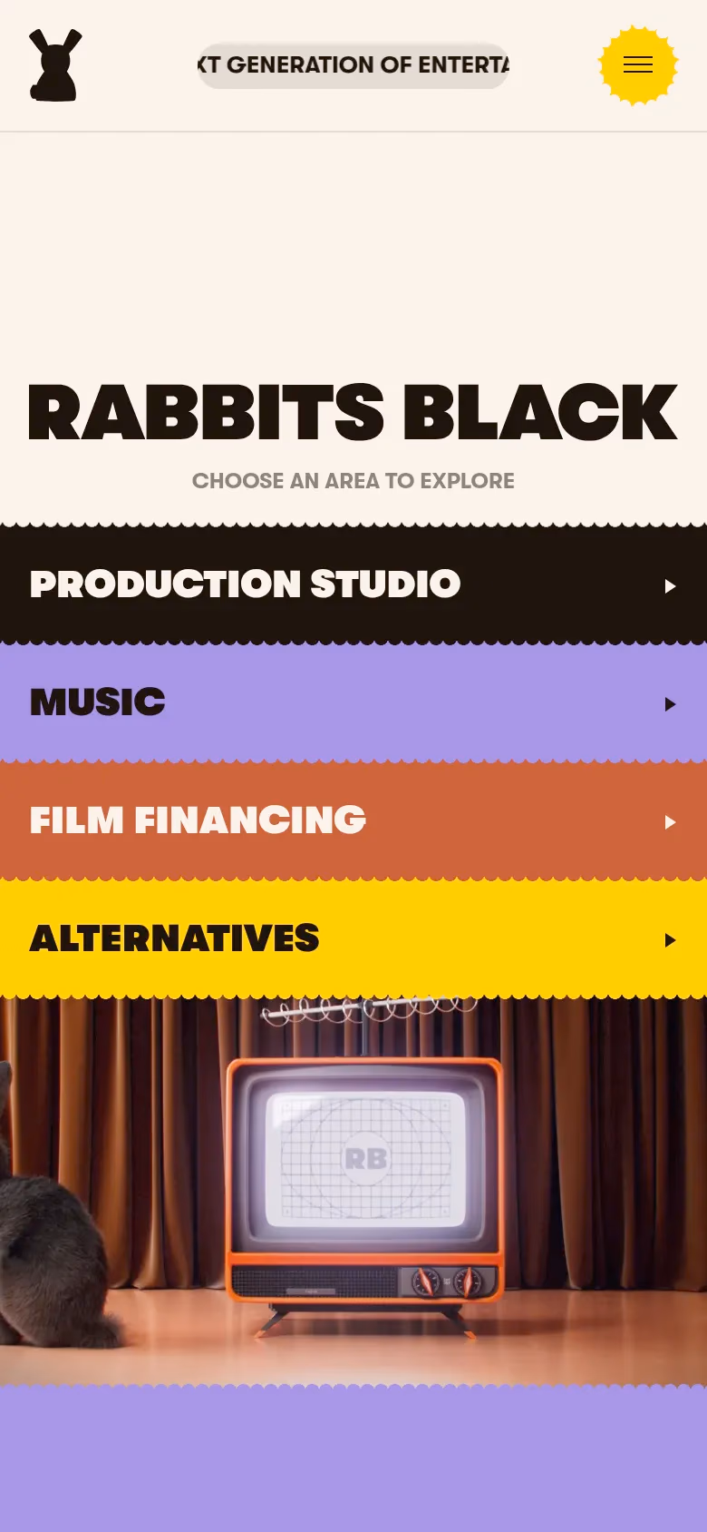 Rabbits Black mobile screenshot