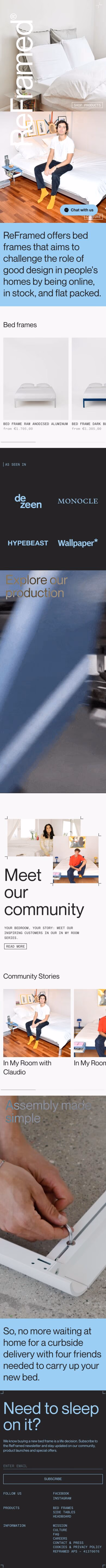 Reframed mobile screenshot