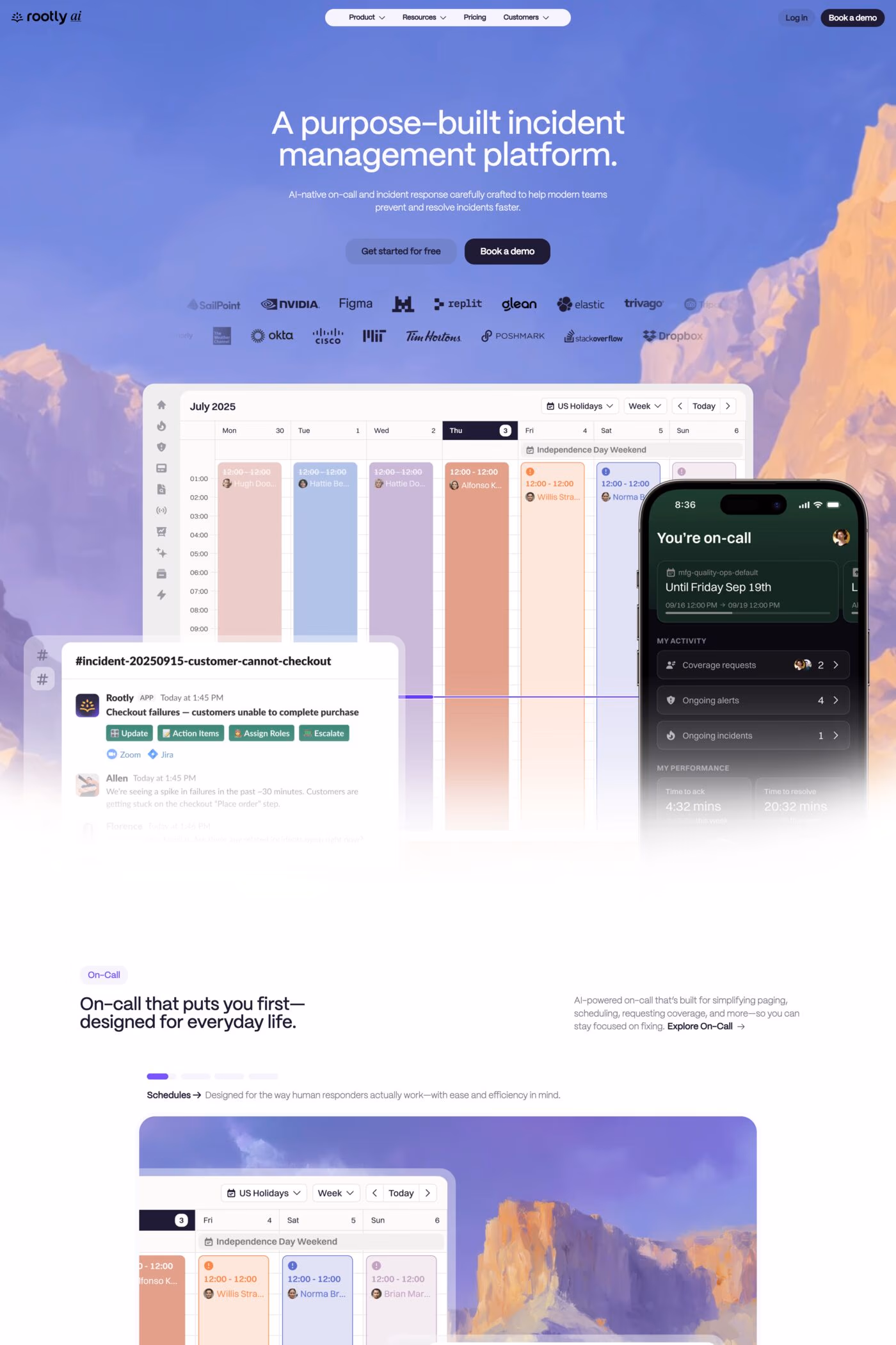 Rootly desktop screenshot