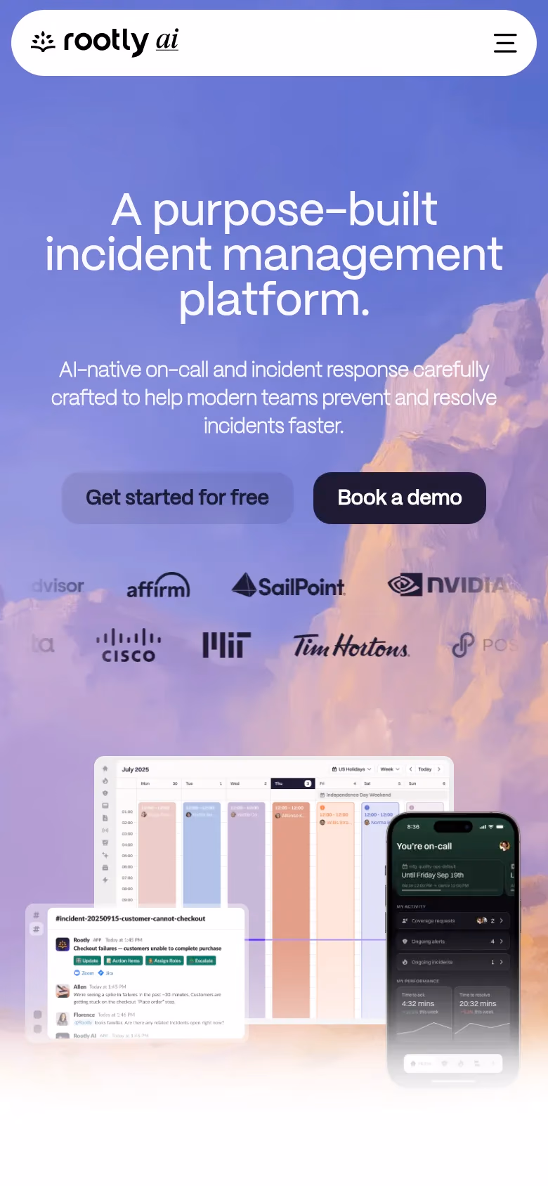 Rootly mobile screenshot