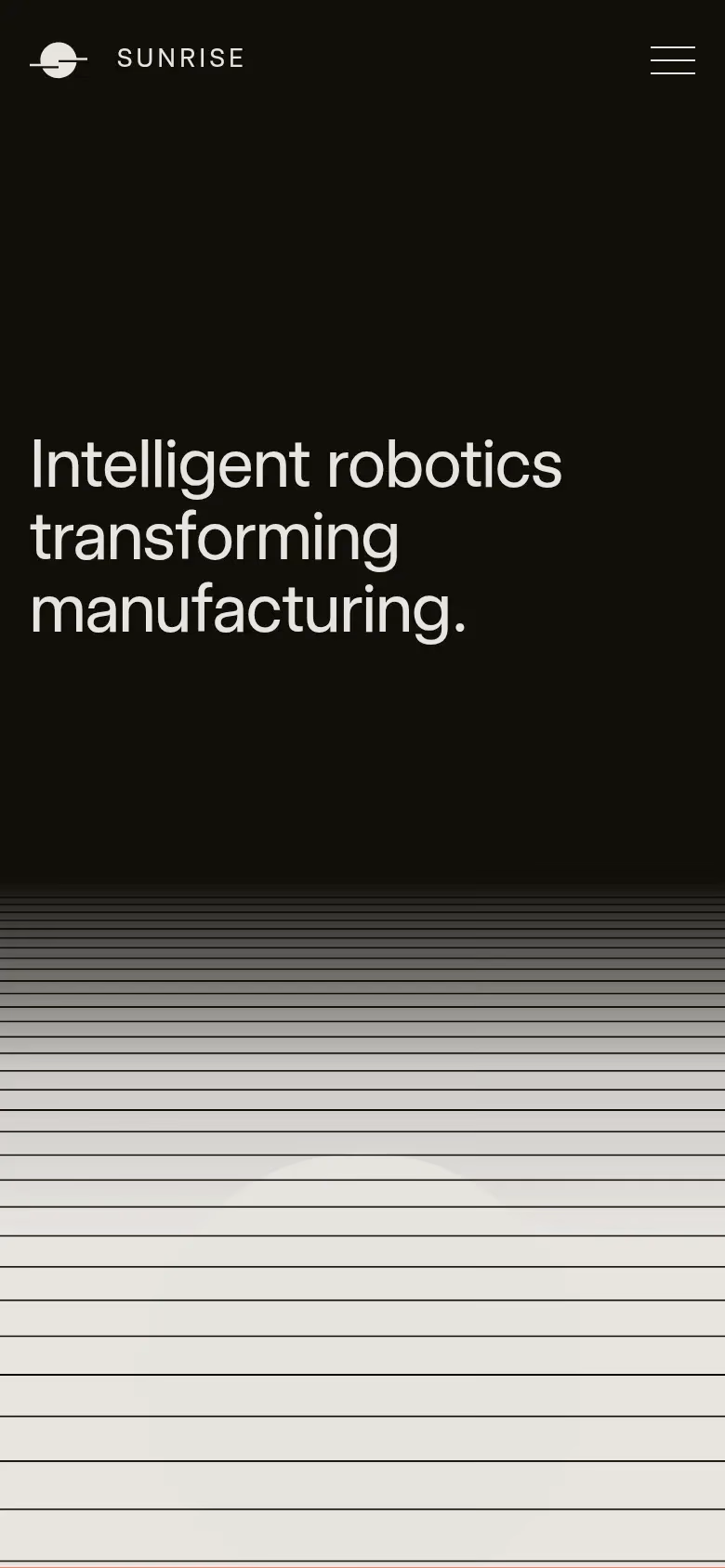 Sunrise Robotics mobile screenshot