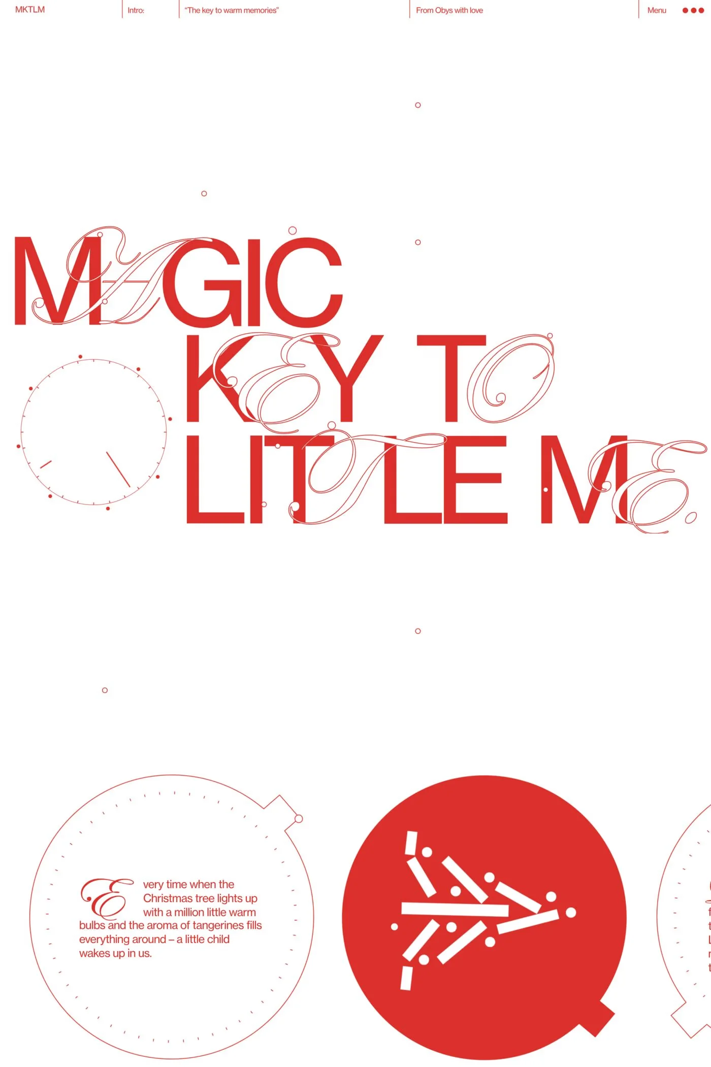 MKTLM — screenshot of a typographic, detailed design portfolio site in white and dark grey